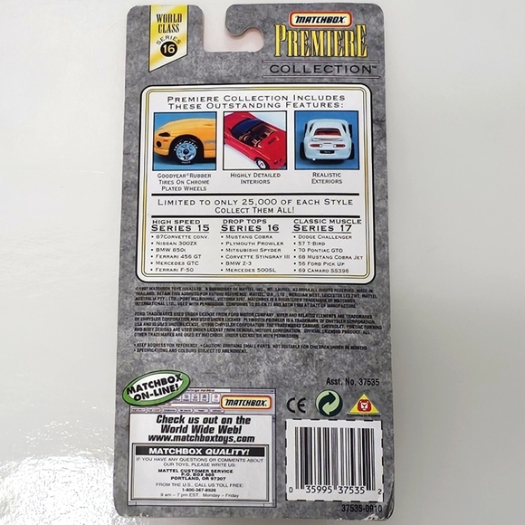 MATCHBOX Premiere Drop Tops Collection BMW Z3 Car Model - Picture 7 of 14